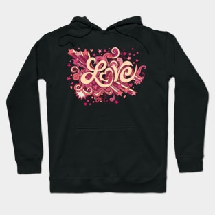 Super Seventies Psychedelic Love Explosion Graphic Hoodie